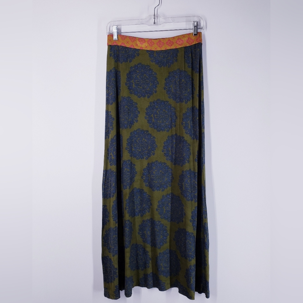 NATURAL LIFE BOHO MAXI SKIRT, SIZE LARGE